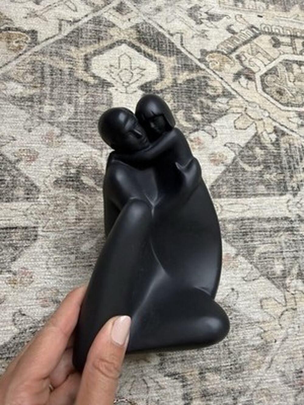 Royal Doulton Images Daddys Girl Figurine Matte Black Basalt Sculpture 2007